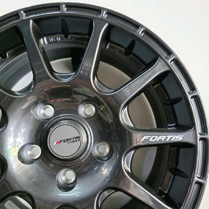* VELG MOBIL ORIGINAL FORTIS WHEELS BY PAKO PRW 15 TYPE 01 R15 X 6,5 5H 114,3 ET 38 - MADE IN INDONE