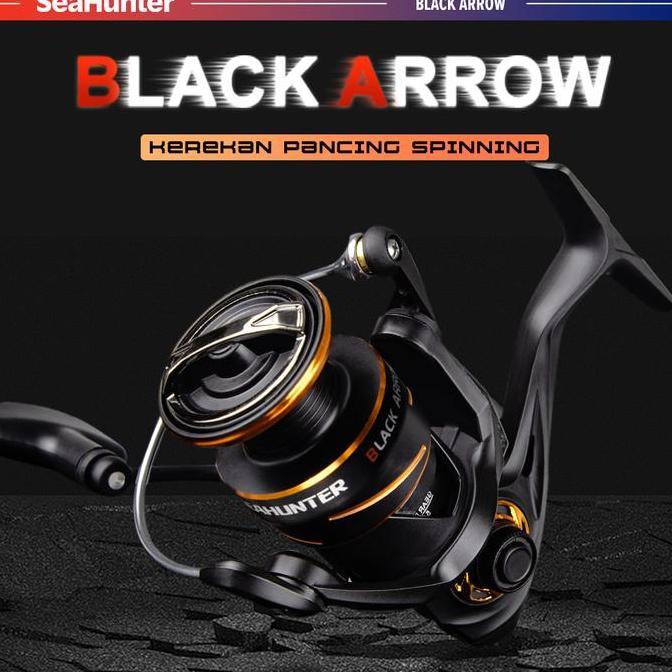 [OFFICIAL]SeaHunter Black Arrow Telescopic Joran Pancing Set=Joran+Reel Pancing Power Handle Spinnin