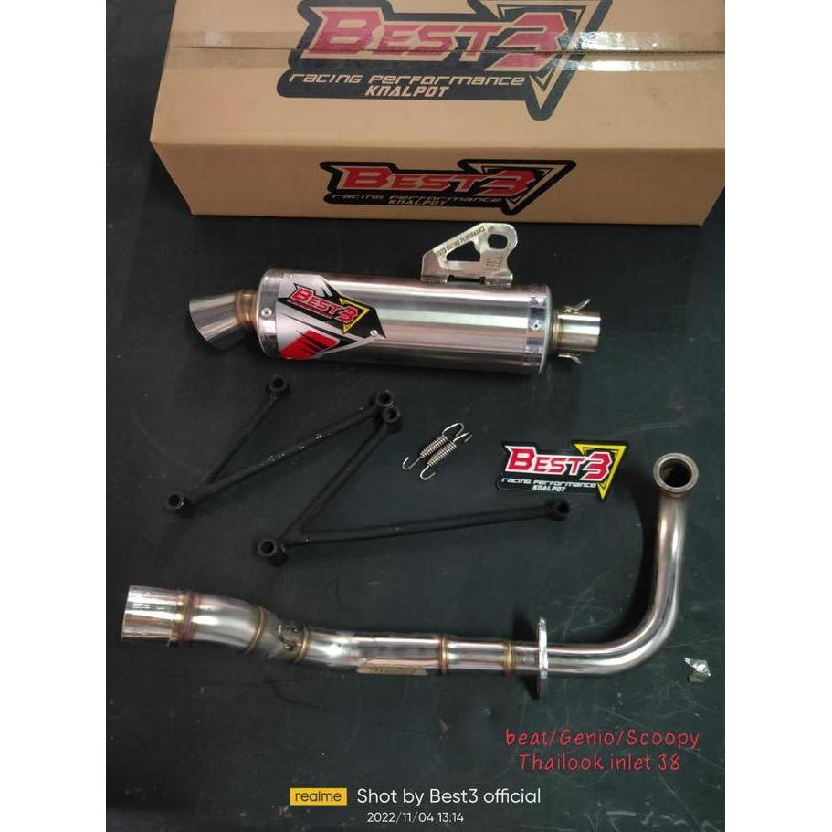 * Knalpot Best3 Honda Scoopy Beat Genio Spacy Motor Motorcycle Silincer //