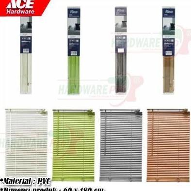 // Tirai Gulung Jendela Pvc 60 Cm X 180 Cm Venetian Blind Kerei Gorden Kris Forhom Original Ace Hard