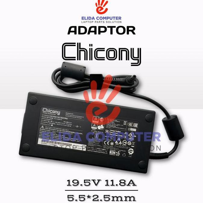 ADAPTOR CHARGER CHICONY A12-230P1A DC 5.5*2.5MM 19.5V 11.8A 230W PREMIUM