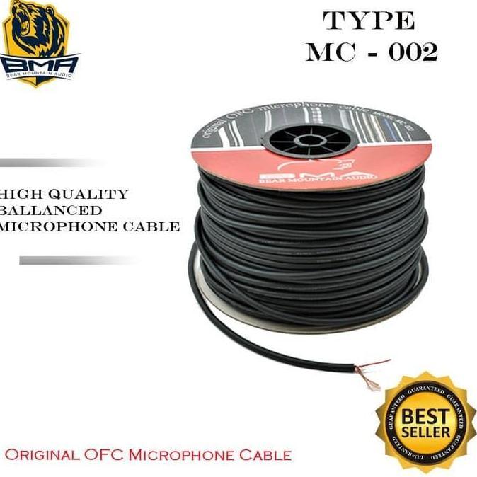 Kabel Mic Bma Original Stereo Microphone Ofc Mc-002 Tembaga 1 Roll