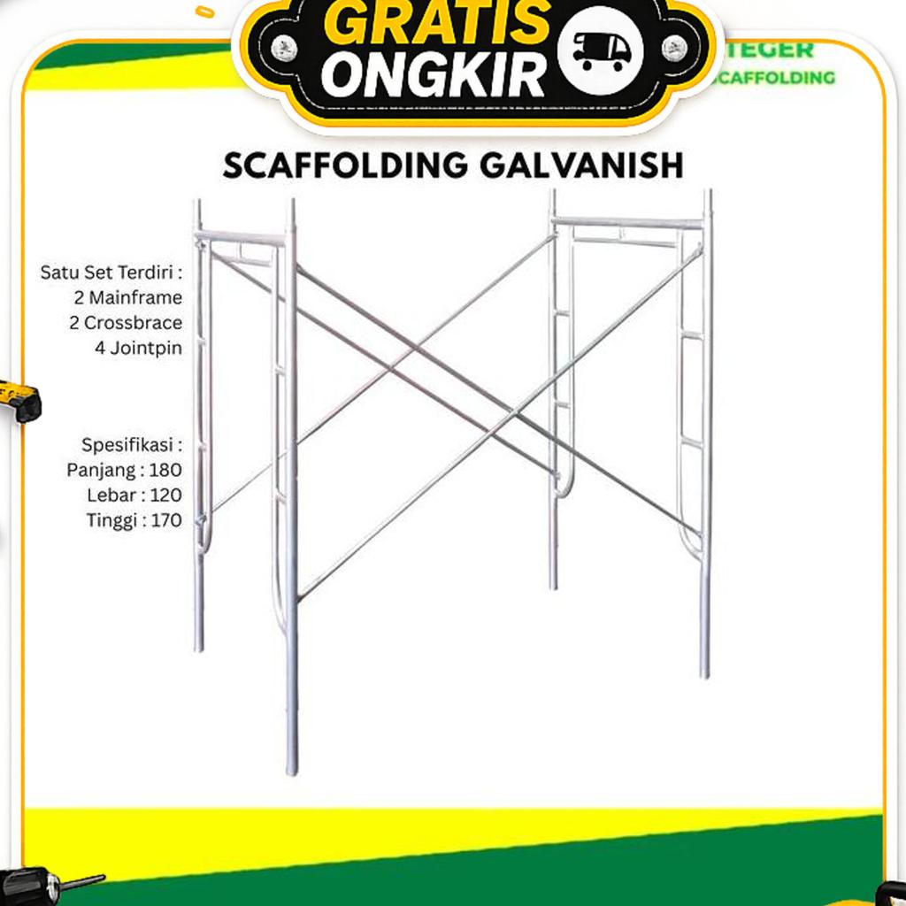 Scaffolding 1 Set Mainframe 170 Steger Perancah Galvanis
