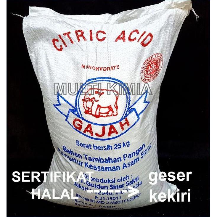 Nices- Citric Acid Monohydrate / Asam Sitrat Cap Gajah 1Kg