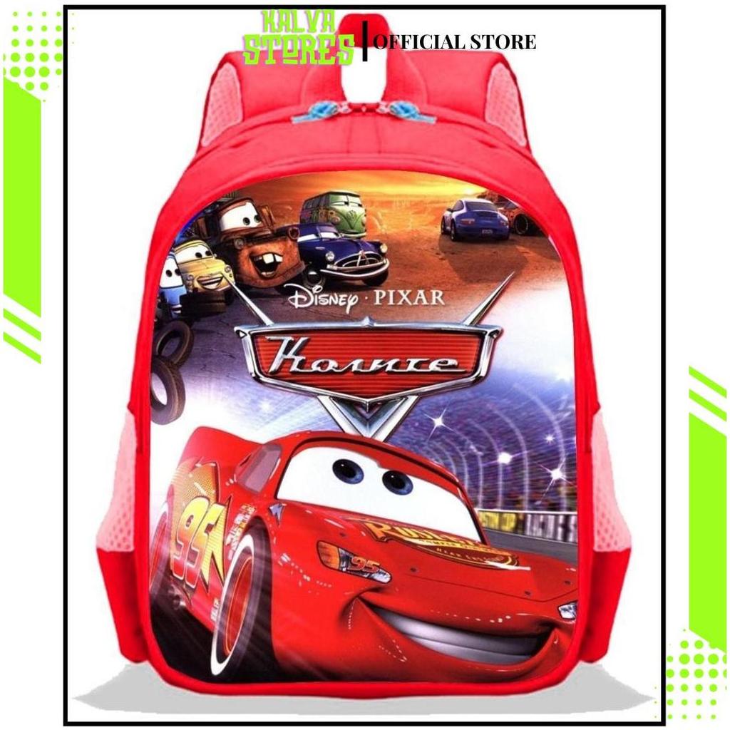 Tas Anak Sekolah Paud Tk Sd Ransel Selempang Karakter Cars GD Ori