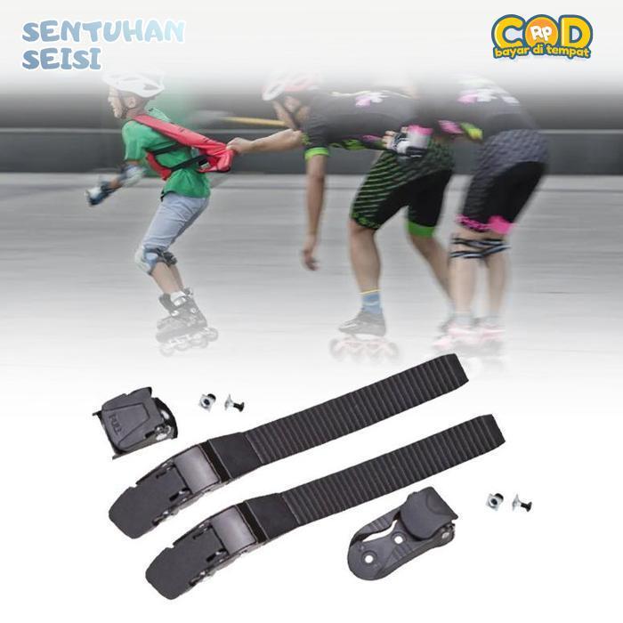 Bisa COD Universal Strap Buckle Inline Skate Strap Inline Skate Buckle Tarik Dengan Sekrup