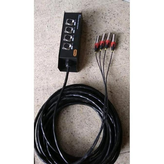 Kabel Snake 4Ch Pakai Box 10M