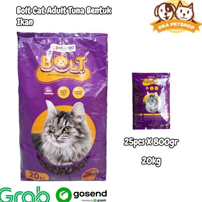 Bolt Cat 20kg Cat Food Makanan Kucing / Bolt Cat 20kg