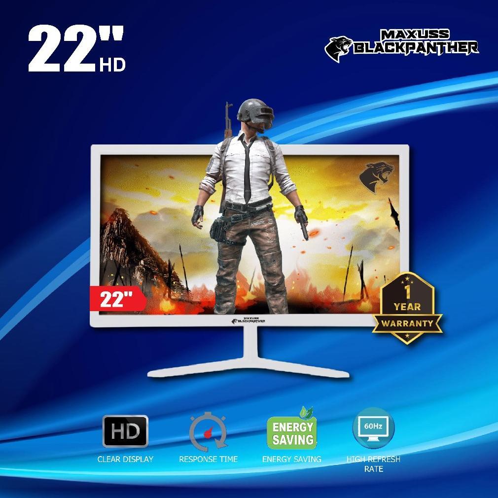 MONITOR BLACK PANTHER 22 INCH WHITE GARANSI MONITOR 22 INCH WHITE