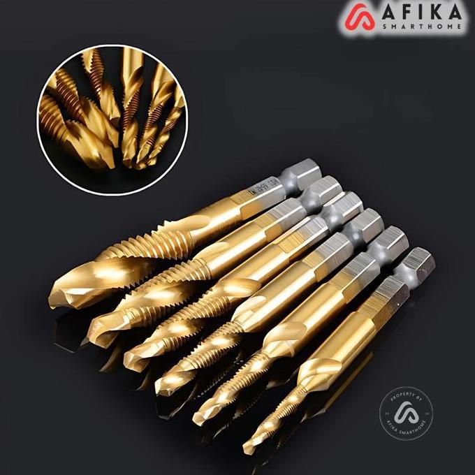 IDHIAYI Mata Bor Drill Bit Countersink HSS Enam Jenis Mata Bor
