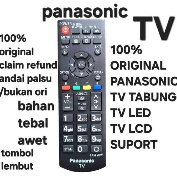 ( PANASONIC ORIGINAL REMOTE TV ) ASLI ORI ORGIN REMOTE TELEVISI PANASONIK PANASONIC TV TELEVISI TABU