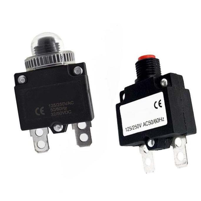 MUVAC 4A Overload Switch Protector Circuit Overload Protector Automatic Ressetable Fuse Pompa Air Su