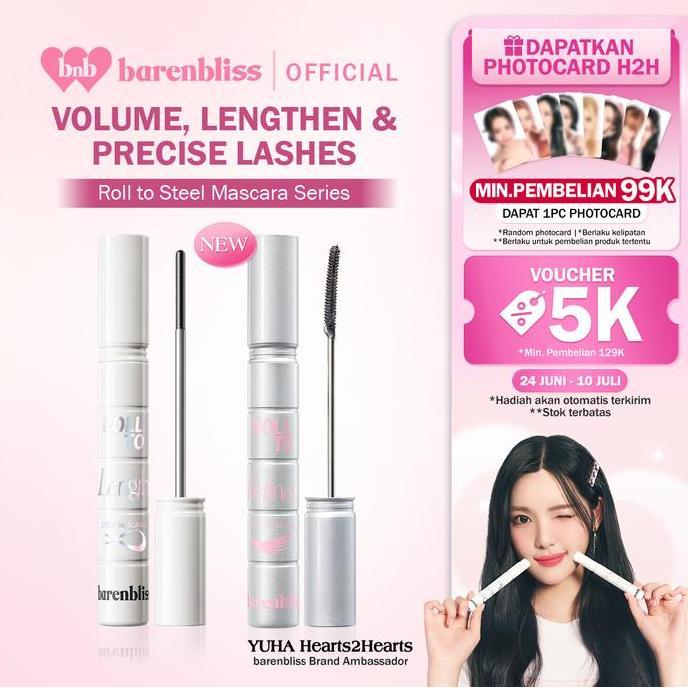 Get Free PC H2HBNB Barenbliss Roll To Length & Roll to Definer Steel Mascara 6g | Maskara Besi Iron 