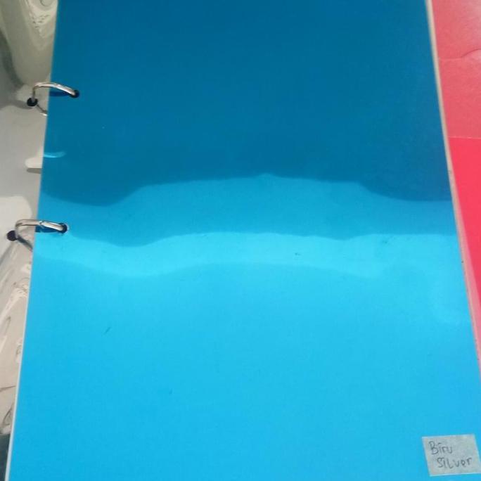 hanya disini] sticker kaca/kaca film one way mirror warna biru 80%