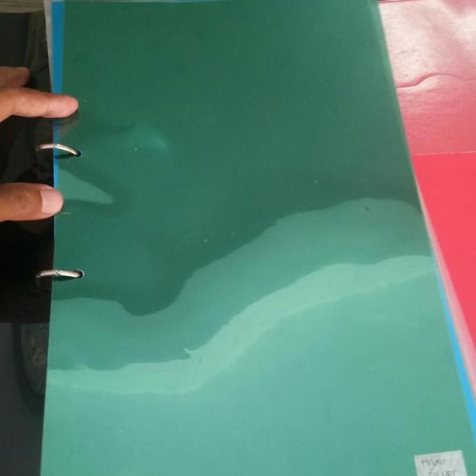 ] sticker kaca film one way warna hijau 80%