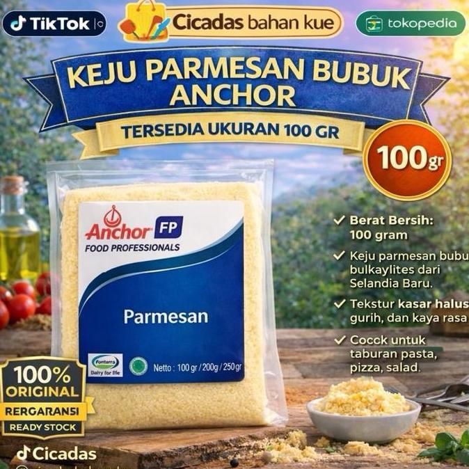 Leite - Keju Parmesan Anchor 100Gr Parmesan Bubuk Parmesan Grated