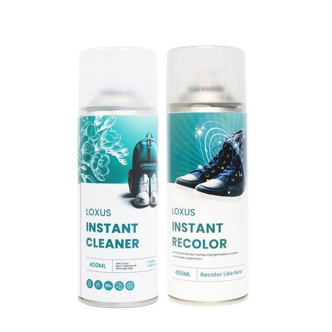 Loxus Paket Perawatan Sepatu Loxus Instant Cleaner dan Loxus Instant Recolor
