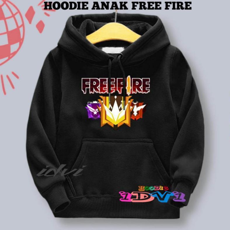 BEST SELLER HOODIE IDVI SWEATER ANAK FREE FIRE LAKI LAKI USIA 2-13THN SWITER HODIE ANAK COWOK FF TER