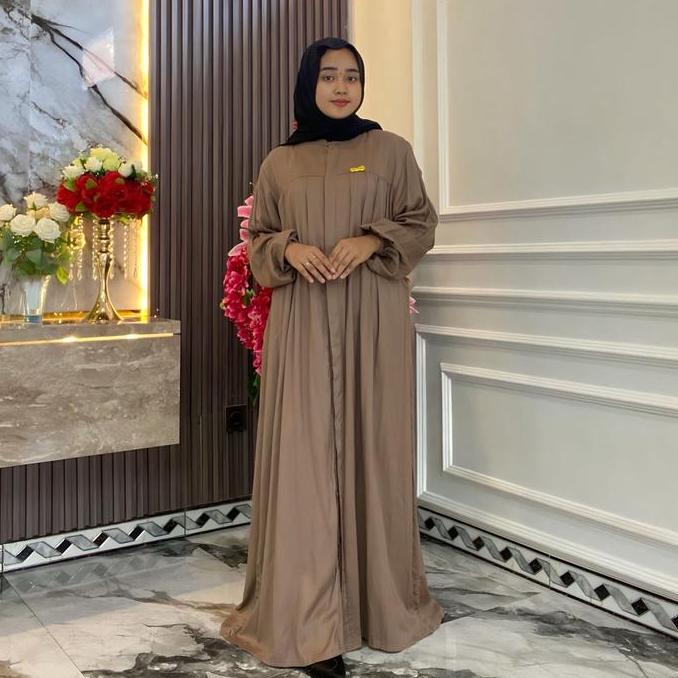 Pilihan - Eldora Dress - Gamis Wanita Jumbo Ld 140 Cm Rayon Twill Polos