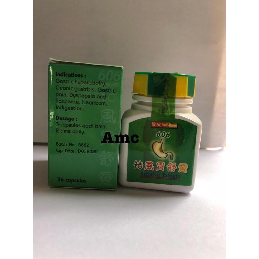 Healthy- Vaal-Boon 606 Antacid Tablets Obat Maag