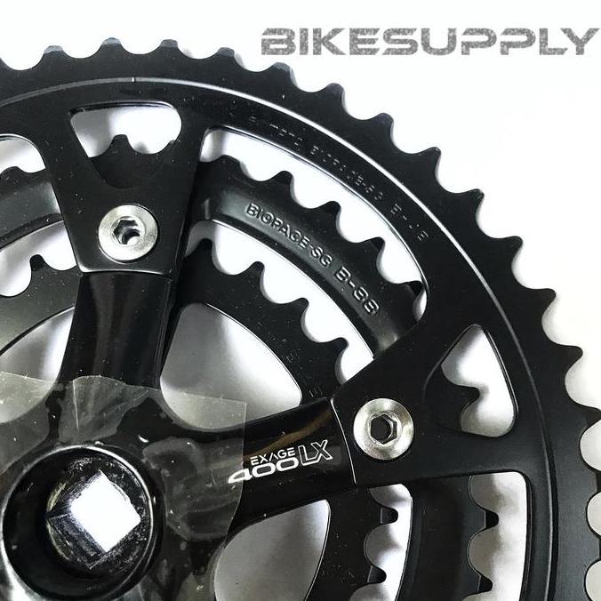 Promo Crank Set Oval Shimano Exage 400LX Biopace-SG M400 Japan Diskon