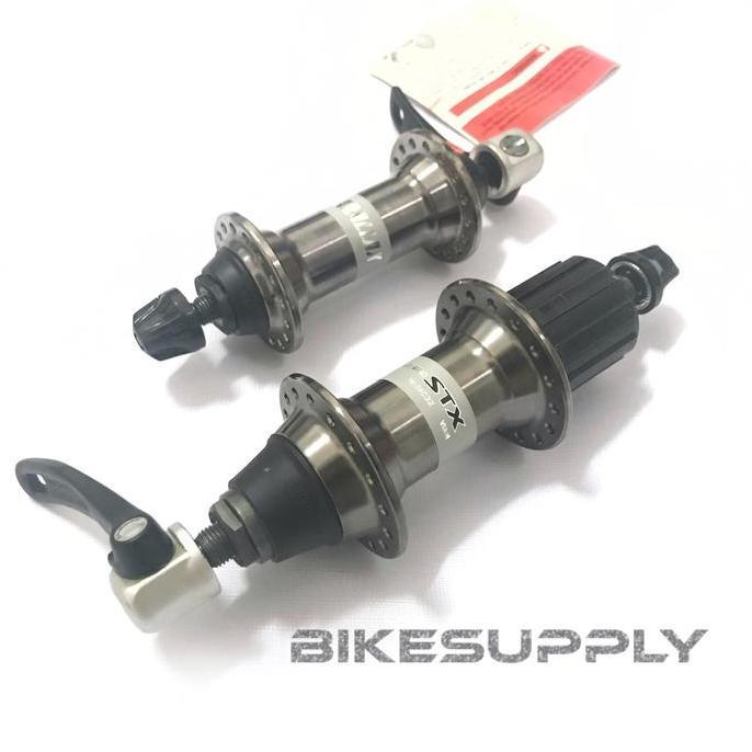 Promo Hub Free Hub Shimano STX Special Edition MC32 32H Black Chrome NOS Diskon