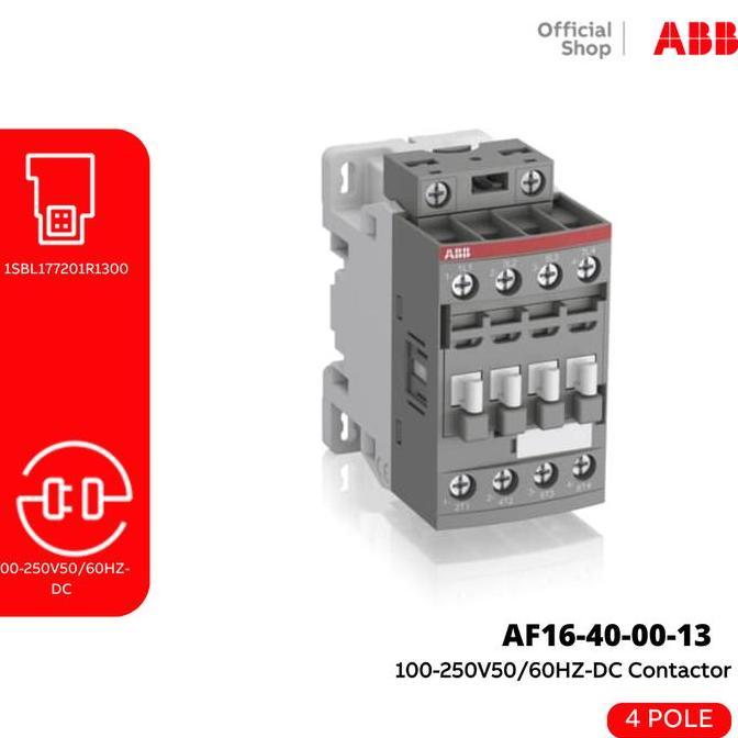 Ready  ABB 1SBL177201R1300 AF16-40-00-13 100-250V50/60HZ-DC Contactor