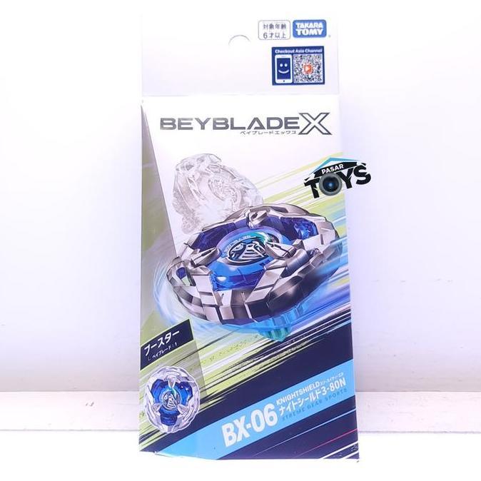 BM- Beyblade X BX-06 Booster KnightShield 3-80N Takara Tomy Knight Shield
