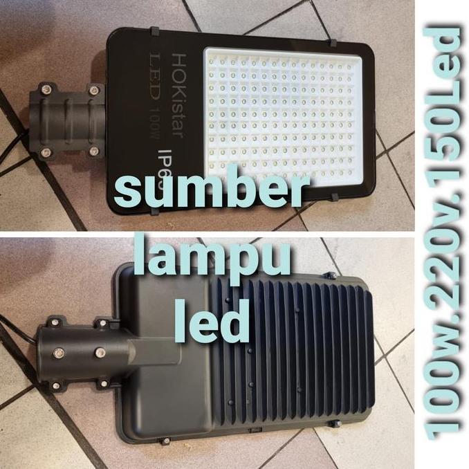 BEBAS ONGKIR - lampu jalan street light led 100w 100 watt 100watt pju slim 100 w 220v