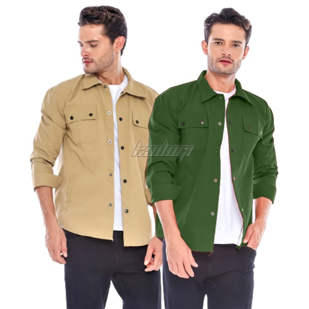 ORIGINAL JAKET SEMI PARKA TRUCKER JAKET CANVAS PRIA