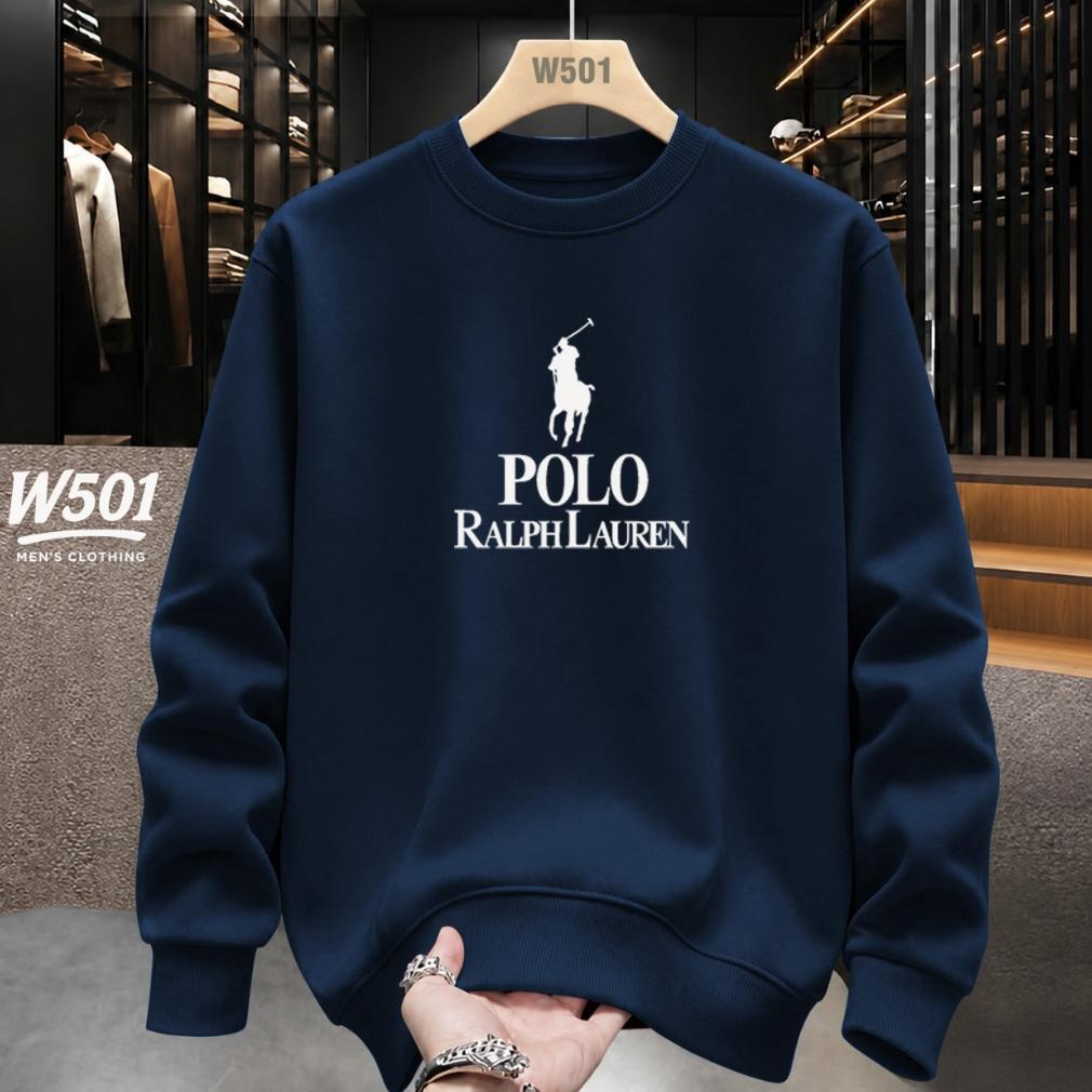 ORIGINAL W501 - SWEATER CREWNECK DISTRO P0L0 LAUREN PUTIH BAHAN TEBAL 280 GSM JAKET PRIA & WANITA