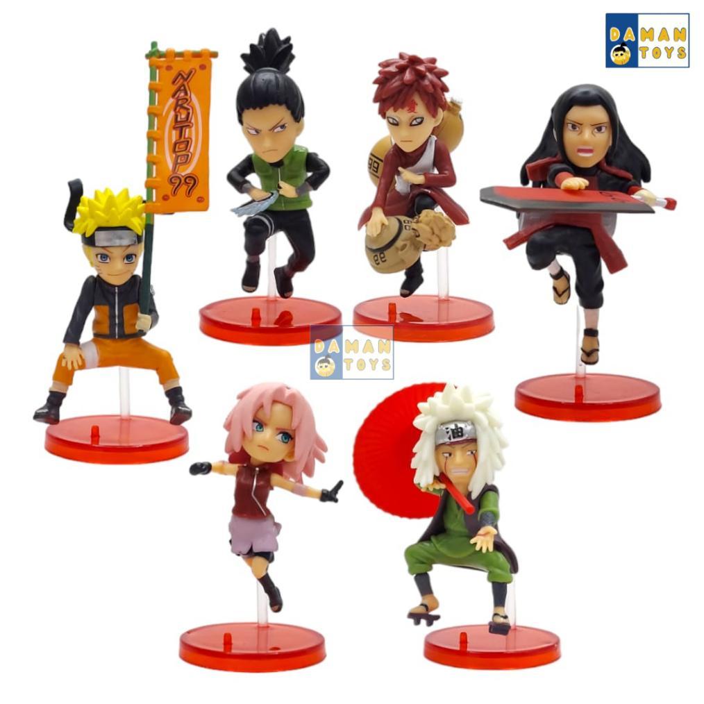 Figure Naruto  Wcf Sakura Hashirama  Senju Jiraya Set 6 Action Figur
