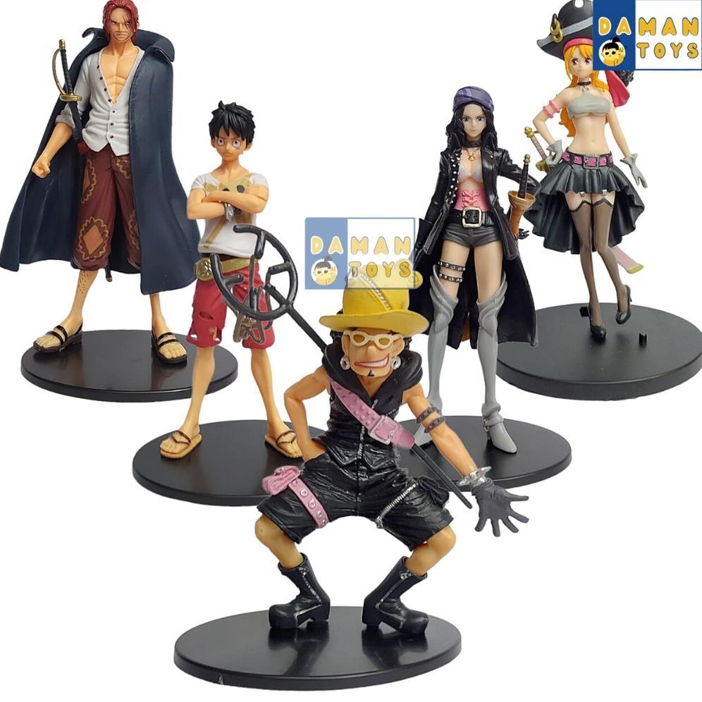 Action Figure Nico Robin Red Dxf Grand line Lady Shanks One Piece Usopp Nami Anime