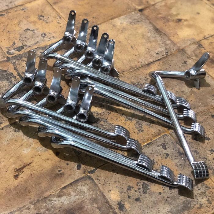 Pedal Rem Belakang Cb Gl Megapro Custom Full Stainless Dan Besi Pijakan Rem Belakang Cb Custom Origi