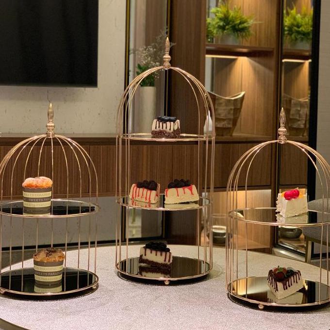 Wide Opened Bird Cage Cake Stand by Mademoiselle Liem HT