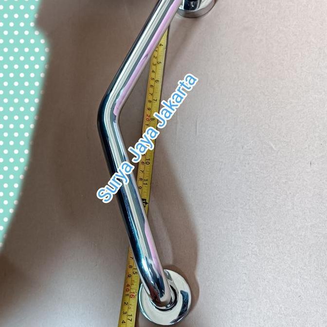 Baach- Grab Bar Siku Stainless 40 Cm / Pegangan Stainless L / Grab Bar Stainless