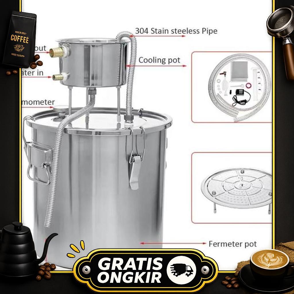 Cod12L Alat Destilasi Penyulingan Home Distiller Alat Suling Destilasi Distiller Moonshine Alkohol D