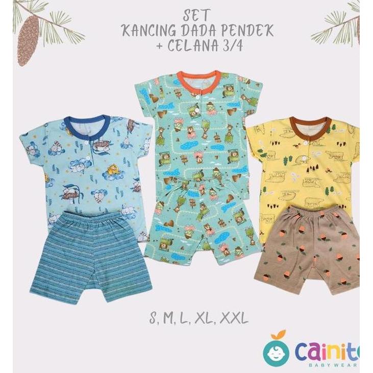 Boy- Cainito Baju Setelan Oblong Pendek Celana Pendek