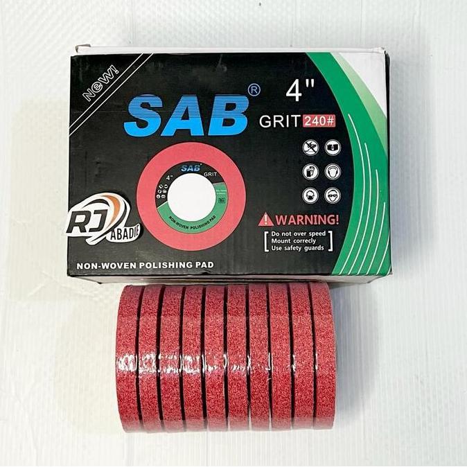 [20Pcs] Amplas Susun Mata Gerinda Tumpuk Fiber Flap Disc Sab  4"X12Mm