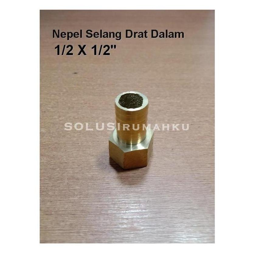 Tamtom- Nepel Drat Dalam Drat 1/" Untuk Selang 1/" Nepple Nipel Selang Air