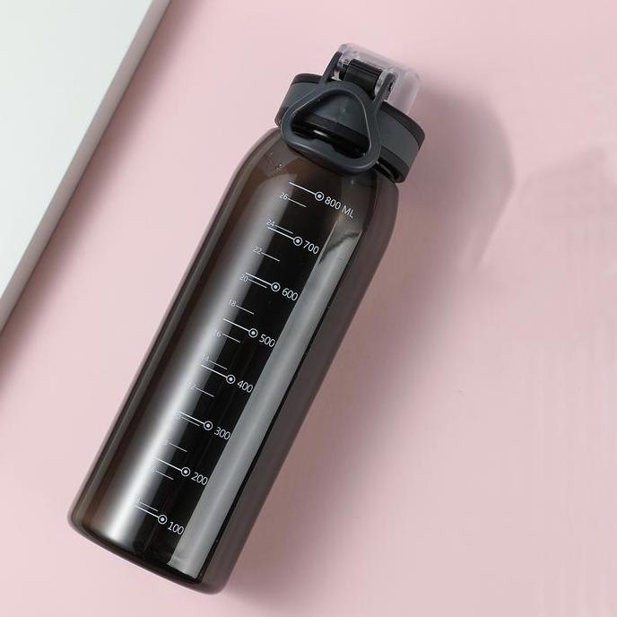 Bisaya- Miniso Botol Air Minum Plastik 900Ml Besar Olahraga Bottle Anti Bocor Sport Bottle