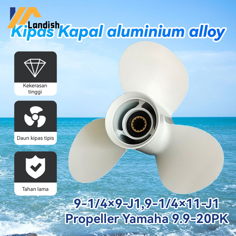 Kipas Speed Kipas Speedboat Baling Speedboat Propeller untuk Mesin Tempel Yamaha 15 PK
