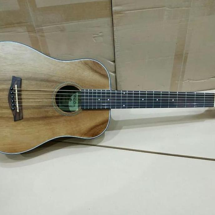 GITAR AKUSTIK ORIGINAL COWBOY 3 PER 4 COKLAT TUA SOLID GW120NSK