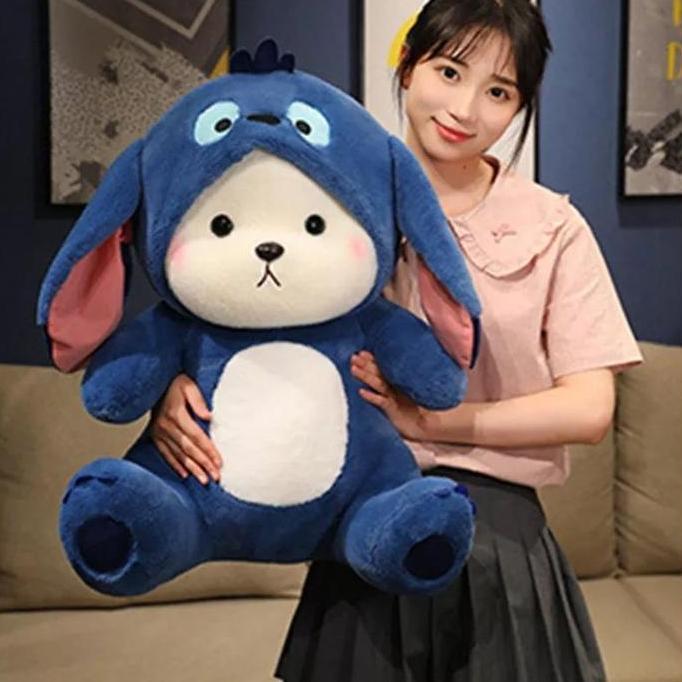 45 cm Lucu Teddy Tales Bear Cosplay Manyo Boneka Teddy Bear Kupluk HS