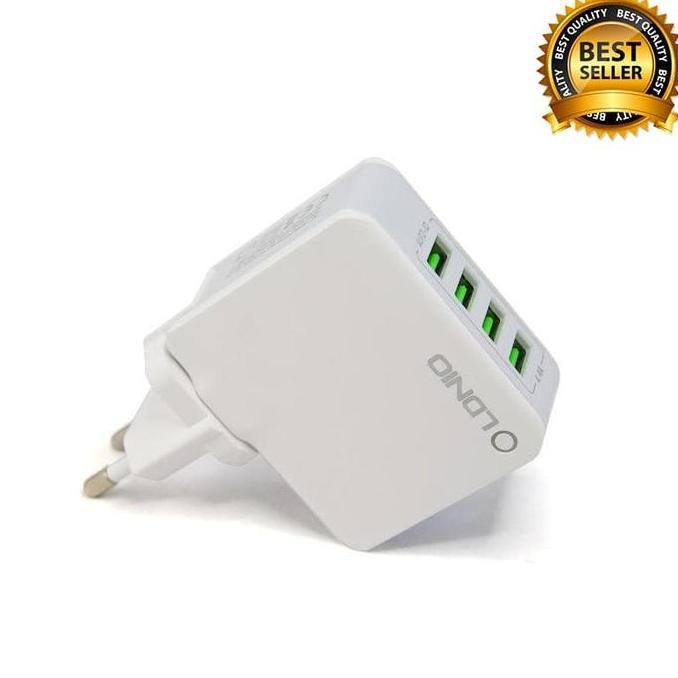 New- Cas Travel Charger Ldnio A4403 4 Port 4.4A Putih Kepala Cas