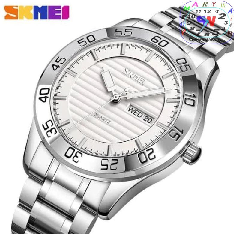 Hot Item SKMEI 9293 Jam Tangan Pria Anti Air All Stainless Quartz Analog