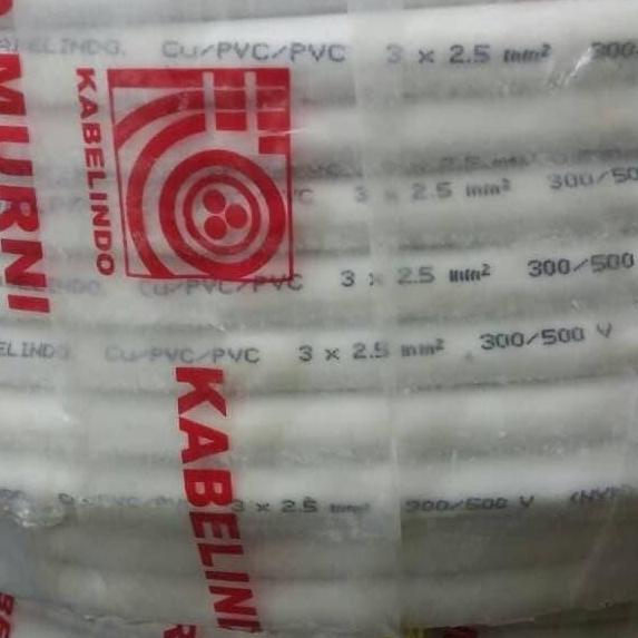 Promo Kabel Listrik Nym 3X2.5 Mm Kabelindo Kabelmetal / Nym 3X2.5 @100M Cod