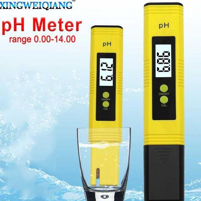 LADHUVHI Alat Ukur PH Meter Digital Akuarium Air Kolam Hidroponik Pengukur PH