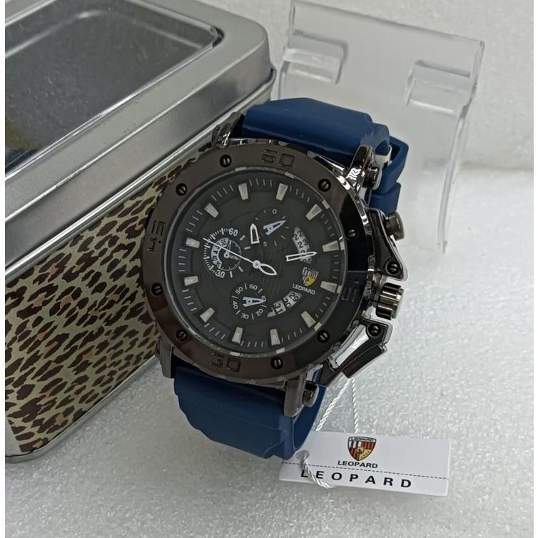 Jam Tangan Pria Leopard Anti Air Rubber Mewah