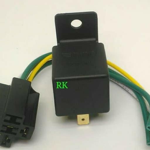 Relay 5 Kaki 12 Volt - Relay Klakson - Relay Lampu - Relay Elektrik
